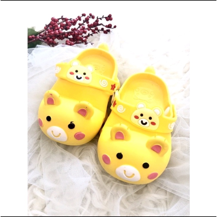 Sandal Bayi Perempuan Laki Laki Karet Panda Import Usia 1-2 Tahun Balance T11