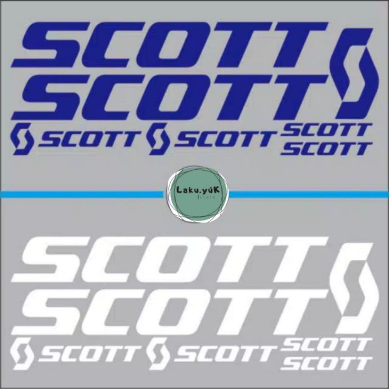 Sticker sepeda Scott cutting