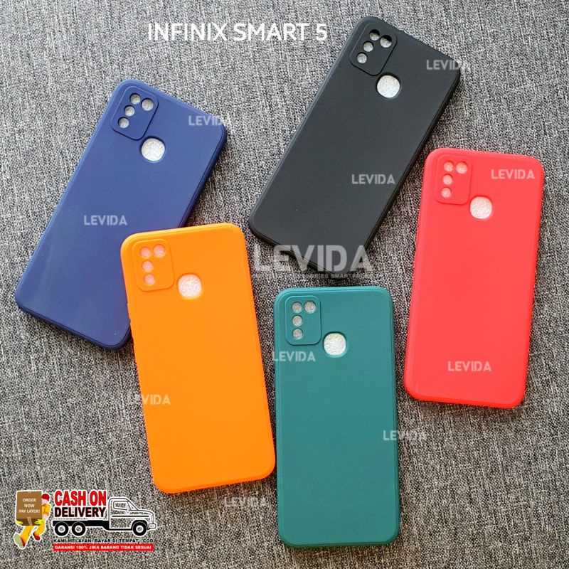 Infinix Hot 10 Infinix Smart 5 Macaron Square Softcase Candy Macaron / Case Square Edge Infinix Hot 