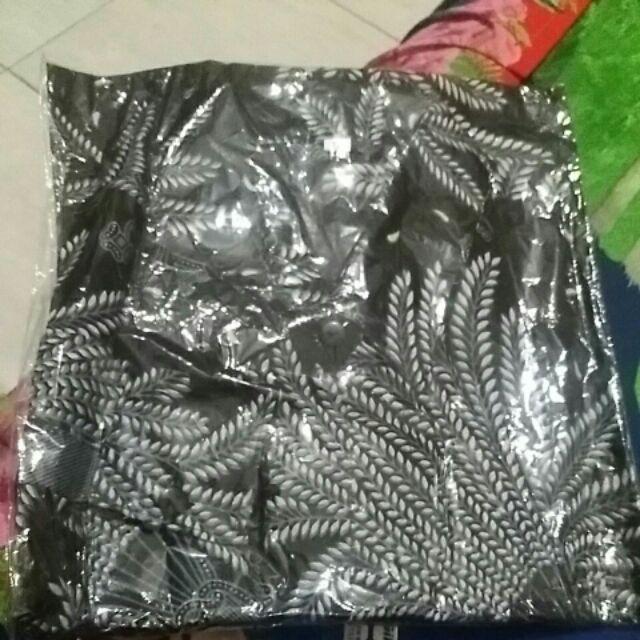 (ready Lengkap 4 Warna) Couple Batik Tile Brukat Mika Padi Putih Rona Selendang