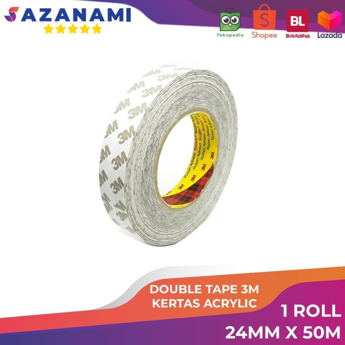 

Double Tape Kertas 3m 24mm x 50meter