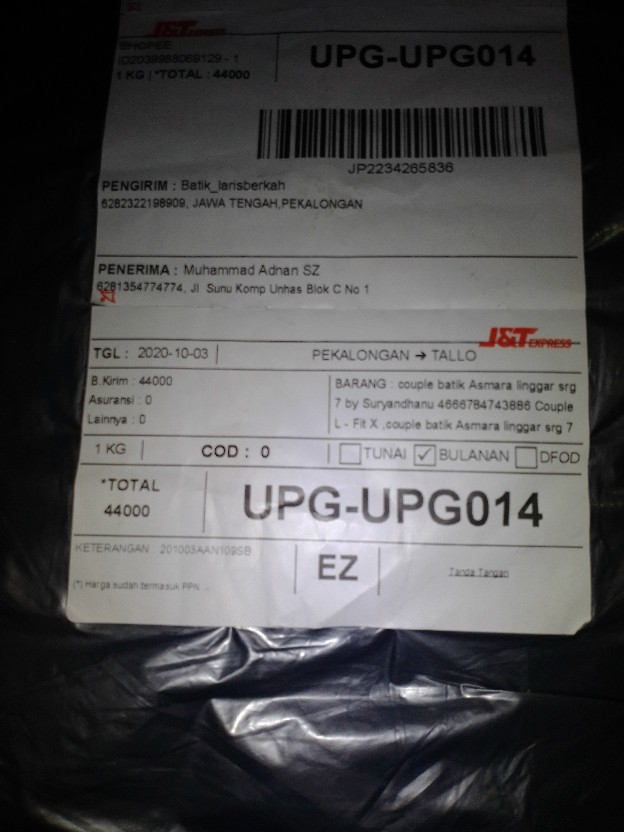 Couple Batik Asmara Linggar Srg 7 By Suryandhanu 4666784743886 Couple L - Fit X.