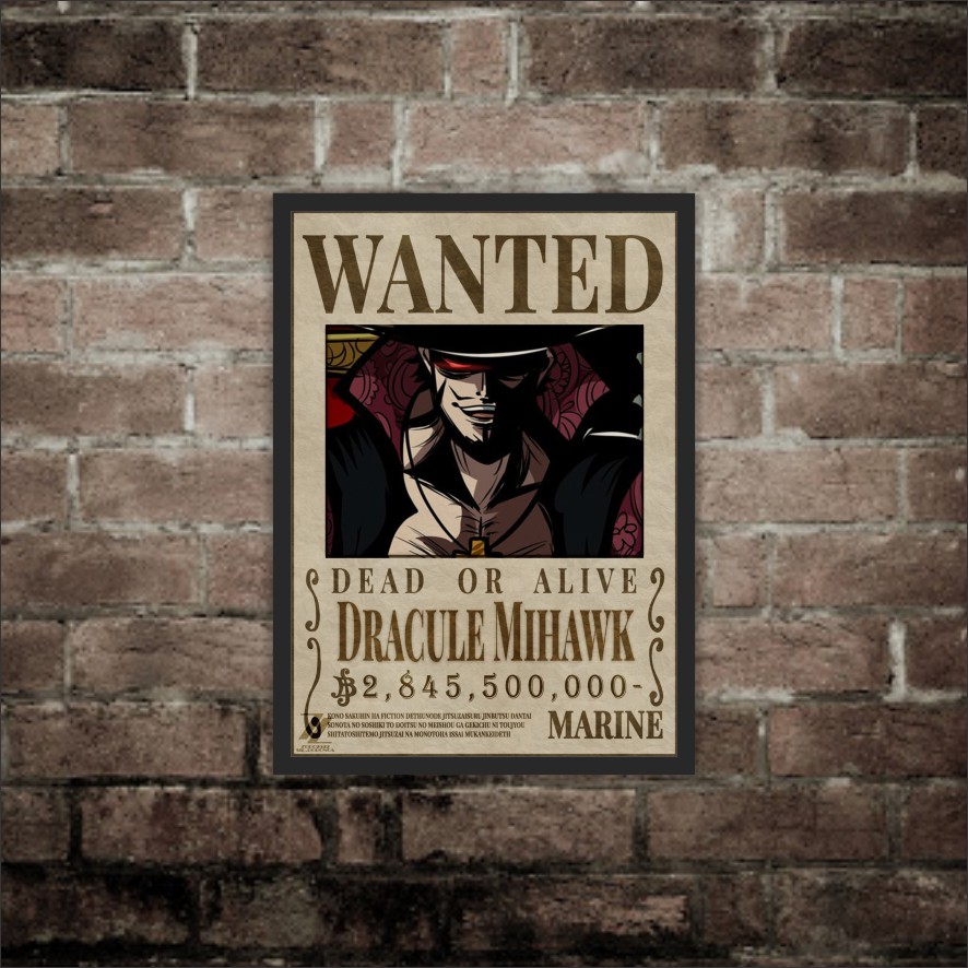 Poster Anime one piece wanted Hiasan Dinding Kamar wall decor-3