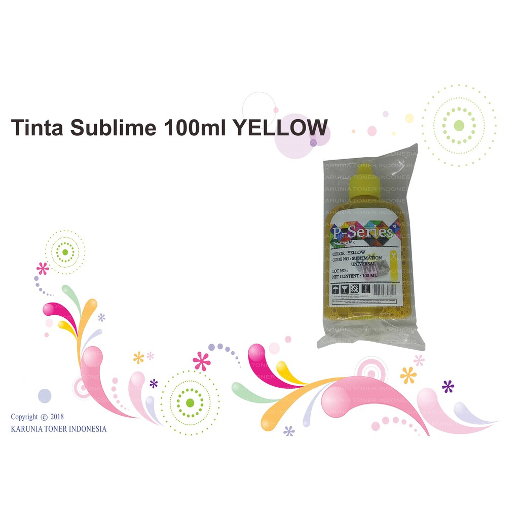 Tinta Sublime 100ml CYAN MAGENTA YELLOW BLACK