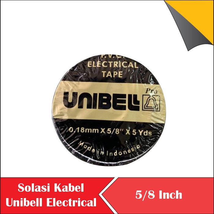 

Solasi kabel Unibell Electrical Tape Selotip Kabel tanpa dus rol