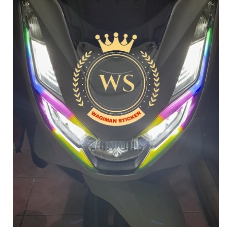 Stiker Alis PCX 160 New Tema RGB Pelangi