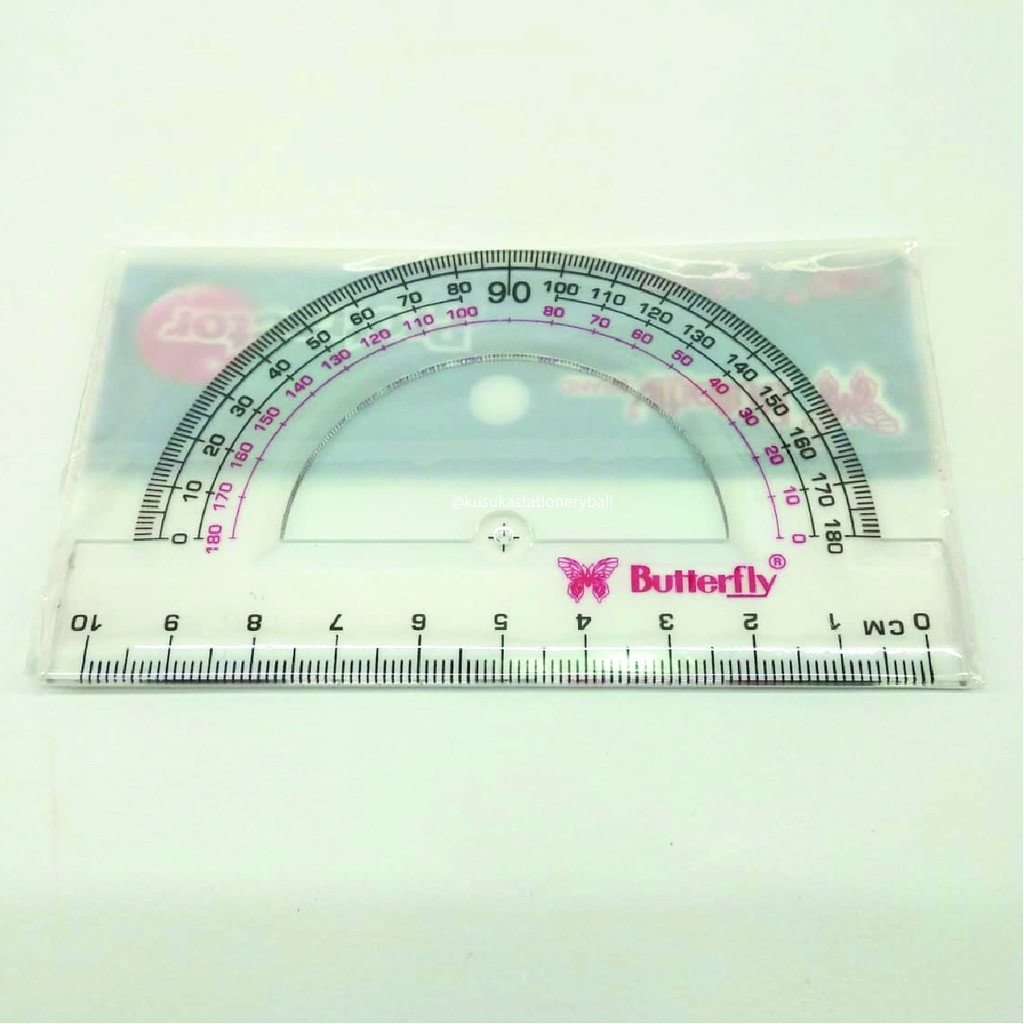 

Penggaris plastik Busur 180 Butterfly
