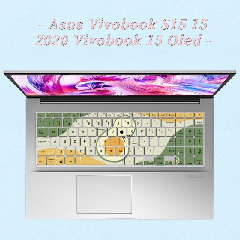 Film Pelindung Keyboard Laptop Motif Kartun Bunga Untuk Asus Vivobook S15 2020 Vivobook 15 V5050e S5600 S533 Vivobook15X2020 FL8800 V5050EP K513 M5600 E510