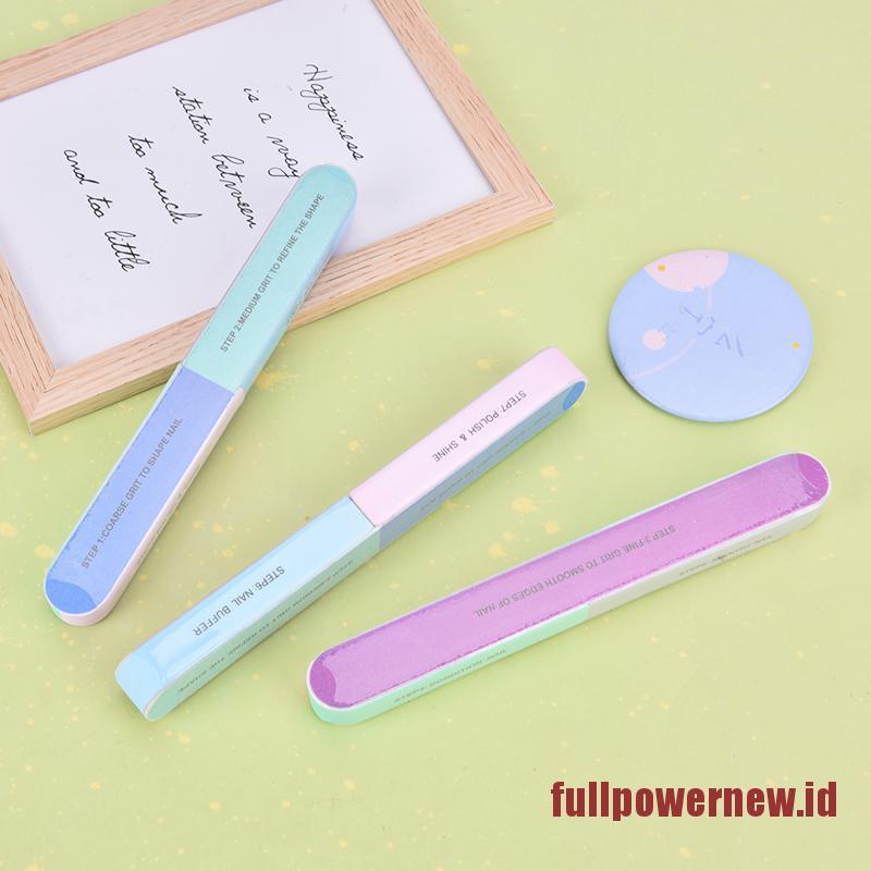 【COD】3Pcs 7in1 Finger Toe Nail File Buffer Shiner Manicure Pedicure Polishing Sanding