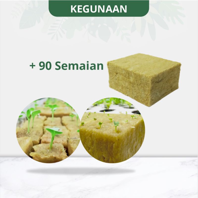 Rockwool media tanam hidroponik