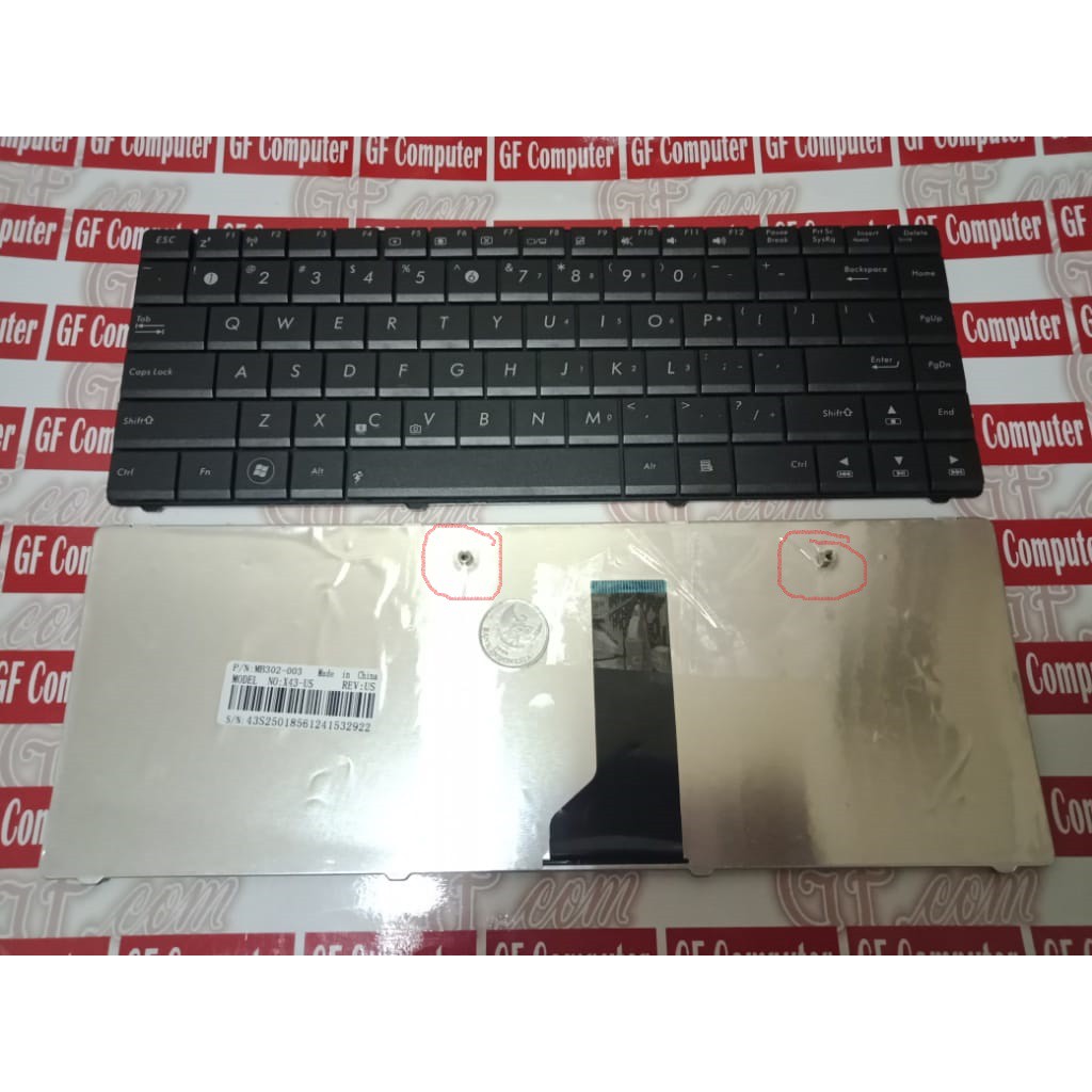 KEYBOARD LAPTOP ASUS  N43 N82 U35 X42 X44 B43E B43F B43J B43S N43J N43JF N43JM MODEL RAPET BAUT