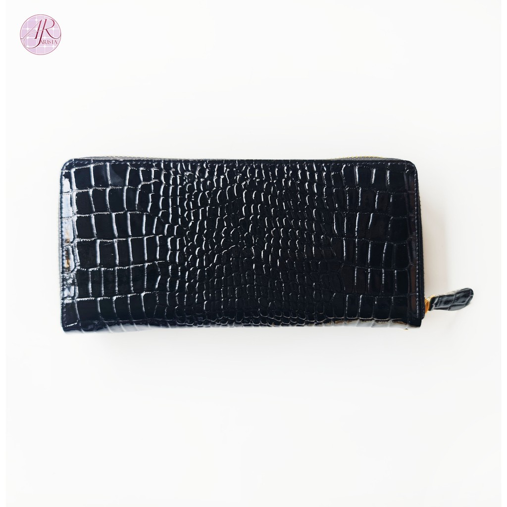 DOMPET WANITA ZIPPER CROCO - DOMPET PANJANG WANITA