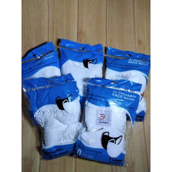 Ready Ducbil putih & hitam, KN95 putih, Kf94 putih & hitam, Hearloop biru, Earloop hitam & biru