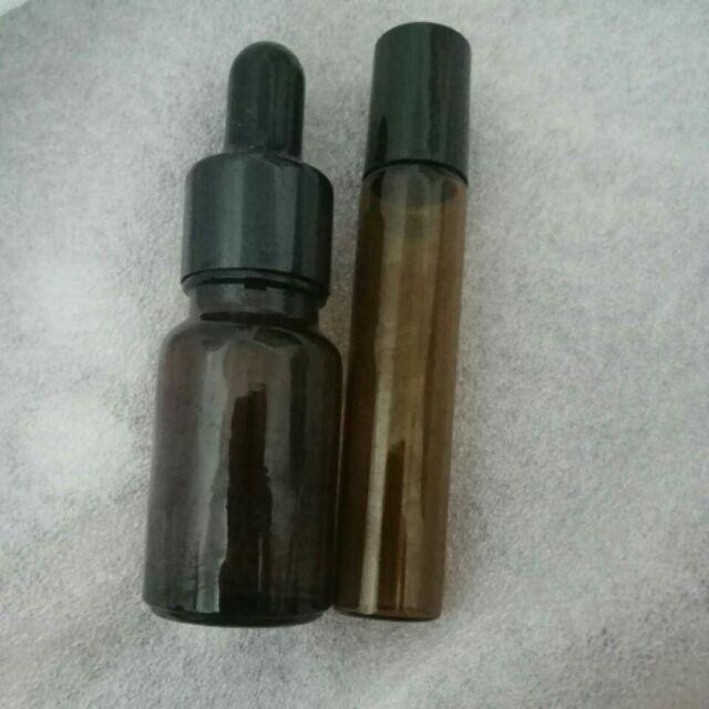 [bayar Di Tempat]10pcs 5ml / 10ml Botol Kaca Roll On Untuk Parfum Essential Oil