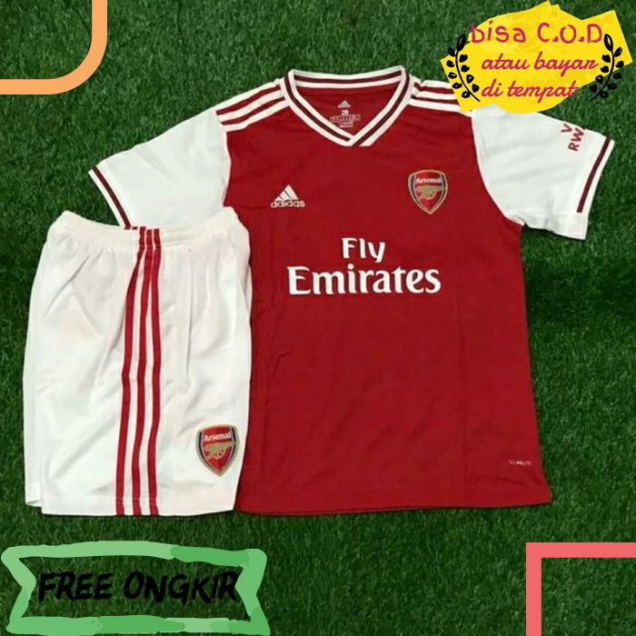 [COD]263 JERSEY BAJU KAOS OBLONG POLOS PRIA WANITA FUTSAL ARSENAL HOME KIDS/ANAK GRADE ORI