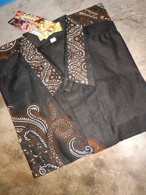 Baju Batik Wayang Kemeja Batik Lengan Pendek Batik Pria Dewasa M L Xl Xxl Katun