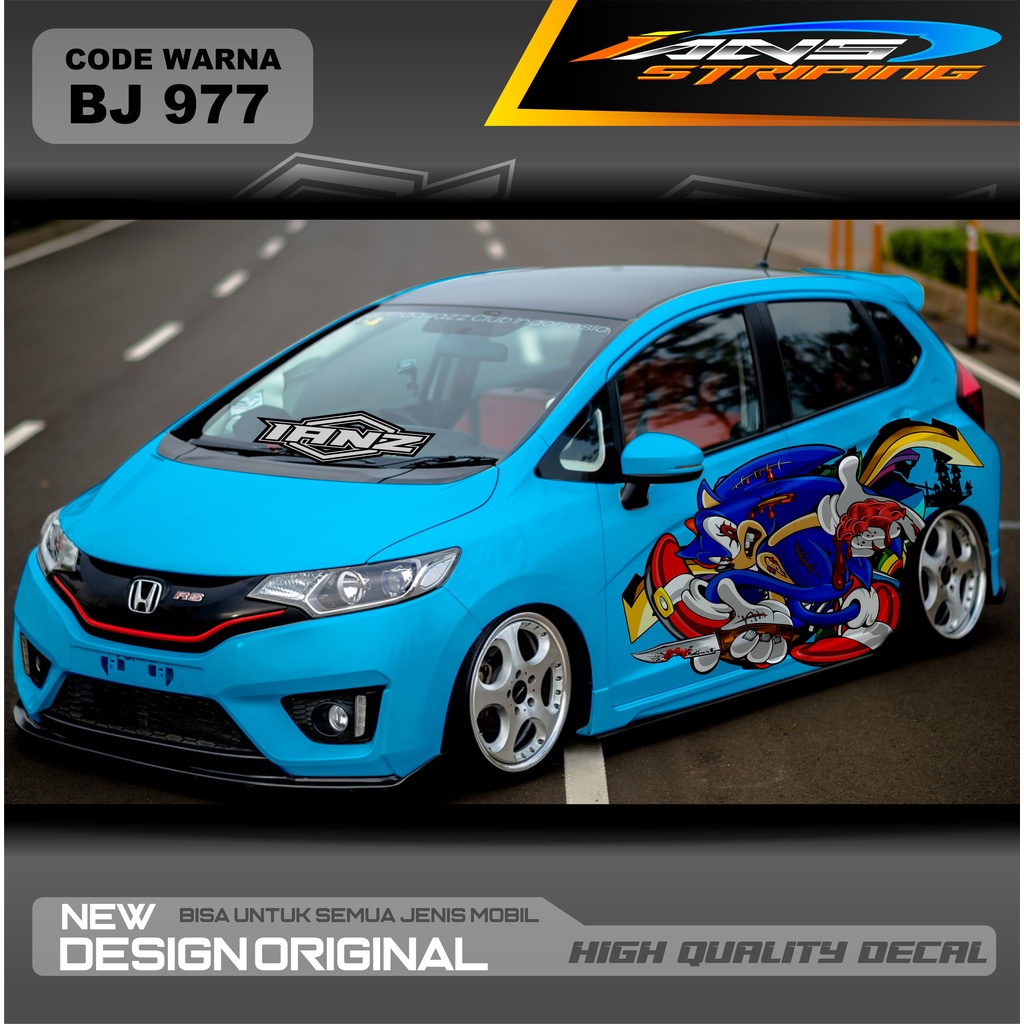 STIKER MOBIL JAZZ / STIKER MOBIL BRIO / DECAL STIKER MOBIL SWIFT / STIKER MOBIL TOYOTA / DECAL STICKER MOBIL / STIKER YARIS AYLA