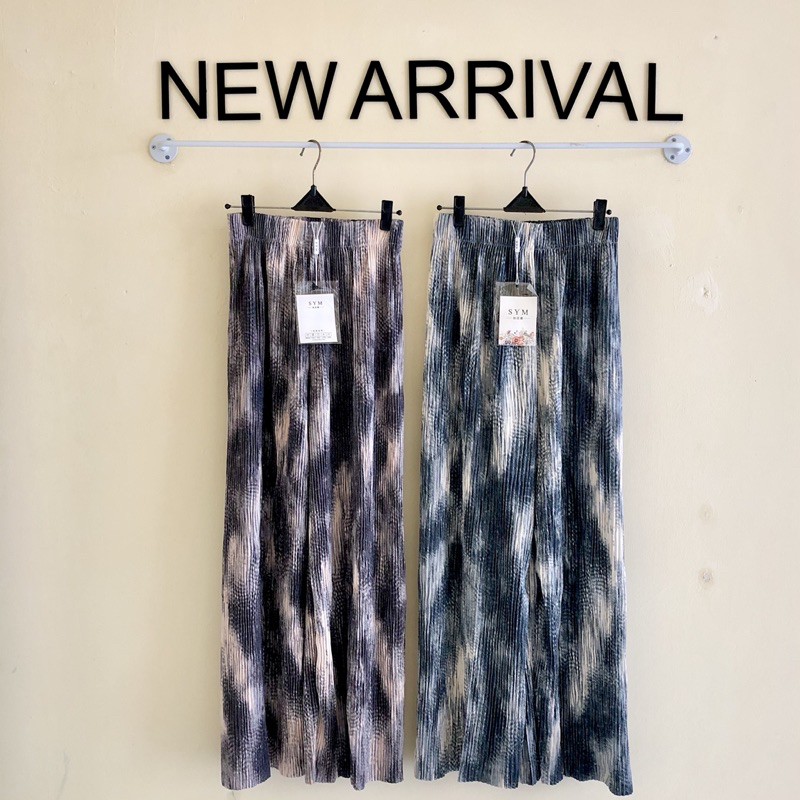 kulot tie dye bahan plisket manggo premium