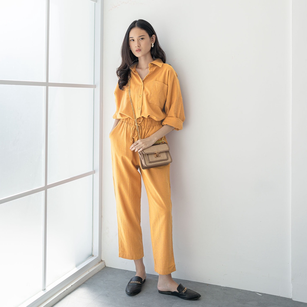 Silvertote Apparel Pakaian Wanita Rocco Set Pants-3