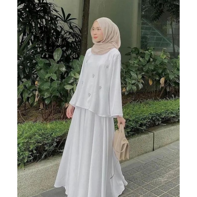 mila one set/ baju muslim/ baju kekinian