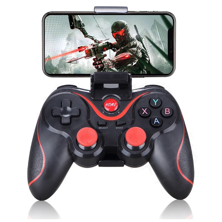 TERBARU.. Portable GAMEPAD Stik Bluetooth X3 Wireless Controller For Handphone // Hp Tablet Laptop Pc Komputer Cpu Android joystik Stick Game Bluetooth X3 Wireless Controller | FMS