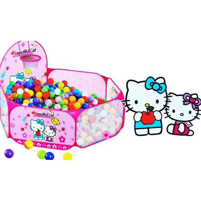 Wow!!! Tenda Keranjang Mandi Bola Hello Kitty - Tenda Anak Hello Kitty
