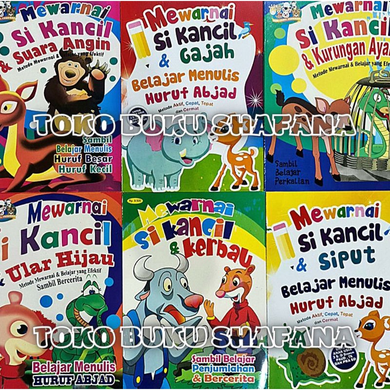 Buku Mewarnai Seri Si Kancil Ukuran Besar ( 29 X 21 CM ) - Buku Anak Paud / TK Kertas HVS