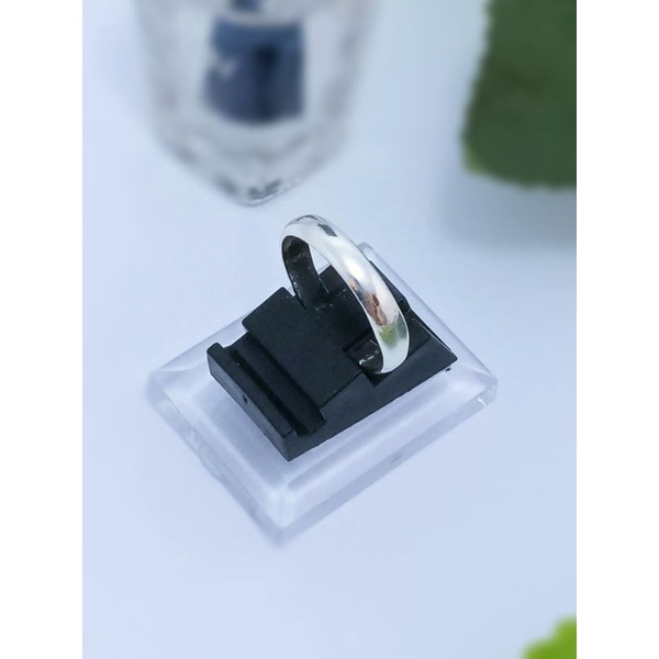 cincin perak polos perak murni 99%