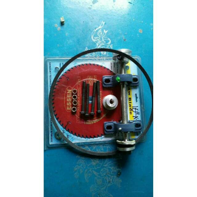 Komponen mesin gergaji serkel lengkap tinggal pasang di meja