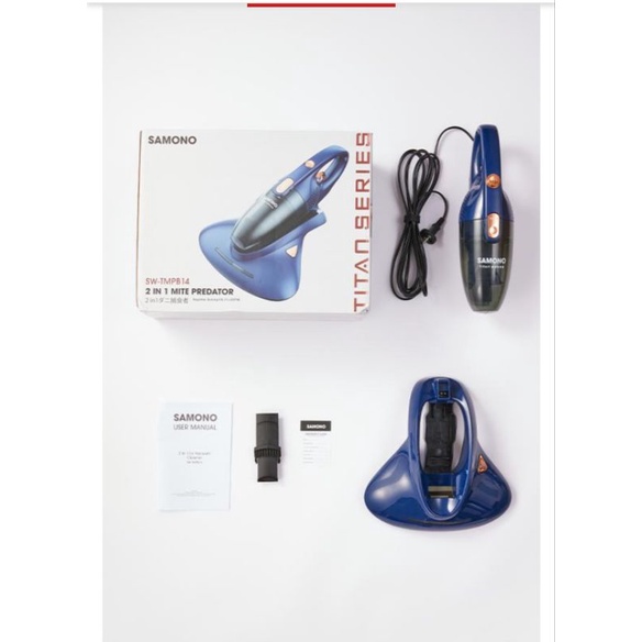 Samono SW-TMPB14 2 in 1 Mite Predator Vacuum Cleaner Debu dan Tungau Efek Sinar UV