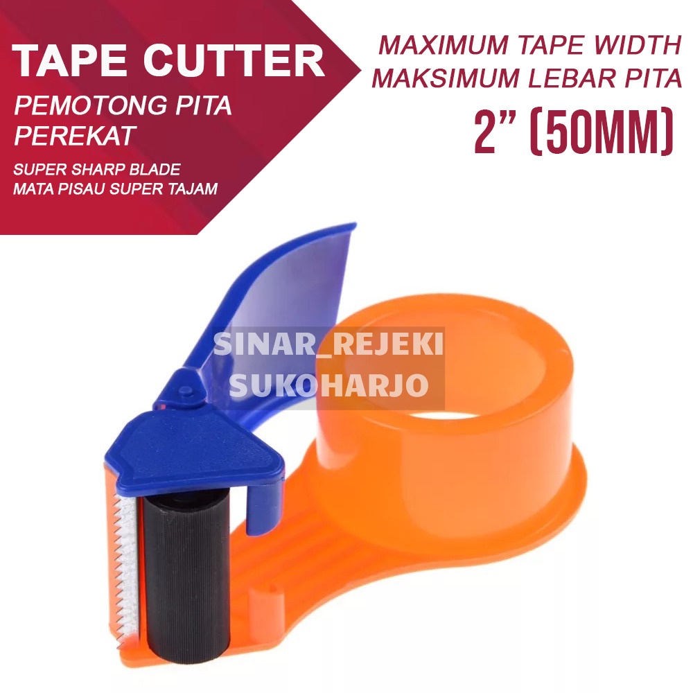 Tape Dispenser Tape Cutter Alat potong Lakban Besar 50mm 2 Inch 2&quot;