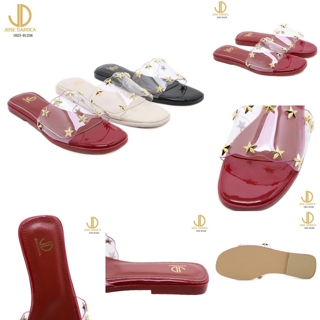JOSE DAROCA Sandal Wanita Patrick Fiber Transparan # 1023-B1236# ORIGINAL