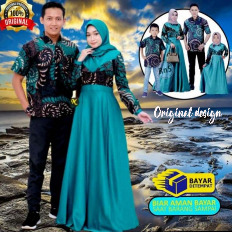 Batik solikha maura couple M L XL XXL&amp; cowok M L XL XXL