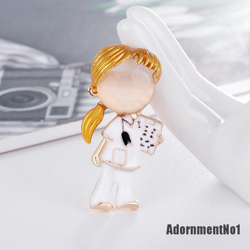 (Adornmentno1) Bros Pin Enamel Desain Rumah Sakit / Dokter / Suster