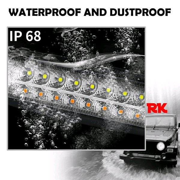 DUA WARNA LAMPU TEMBAK SOROT LED BAR CREE OFFROAD - LAMPU SOROT MOBIL MOTOR DUAL COLOR