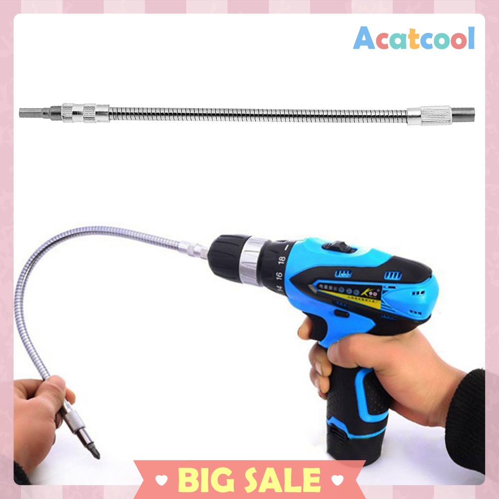 Electric Drill Flexible Shaft Metal Extension Screwdriver Drill Bit Holder