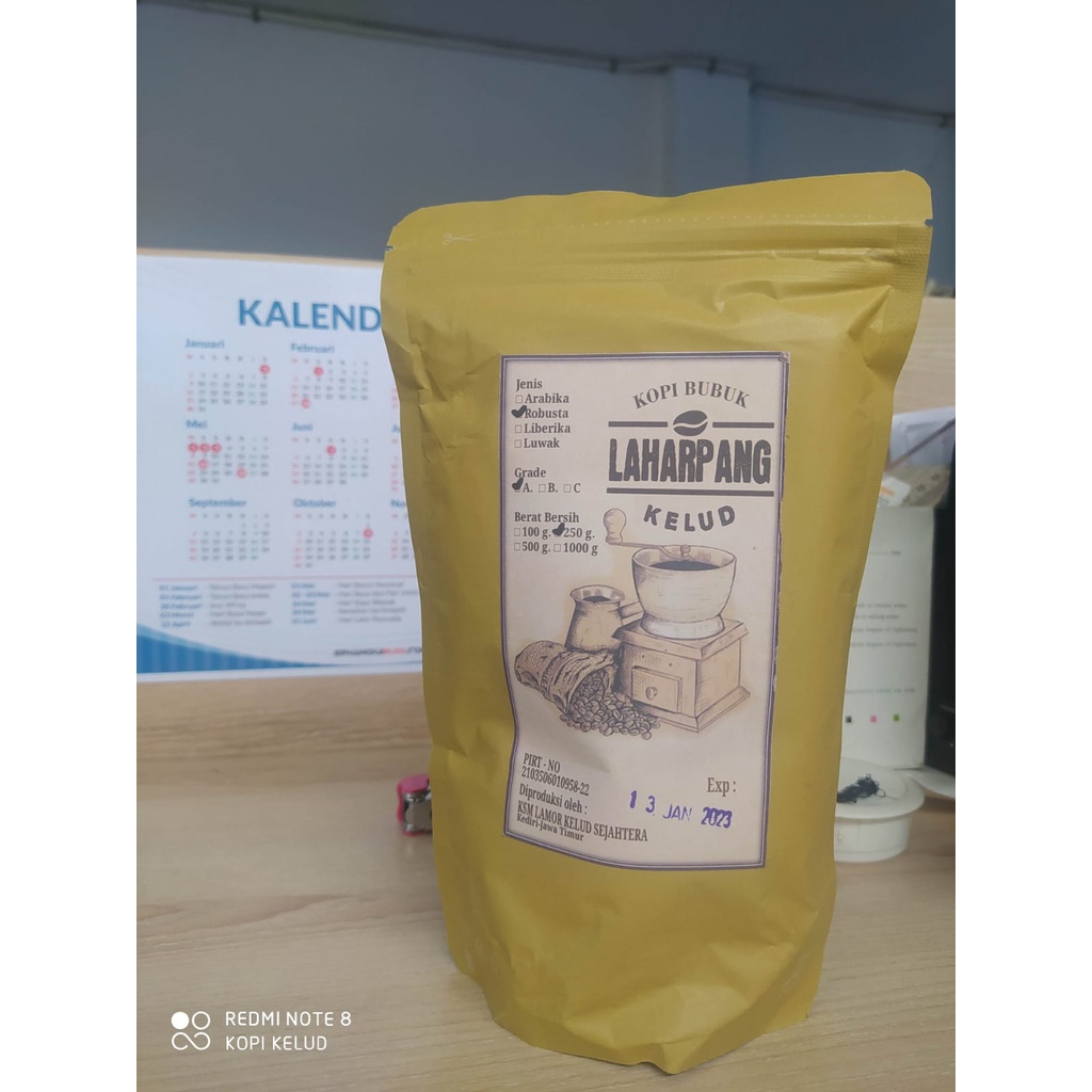 

Kopi Bubuk Robusta Laharpang Kelud Kediri Grad A