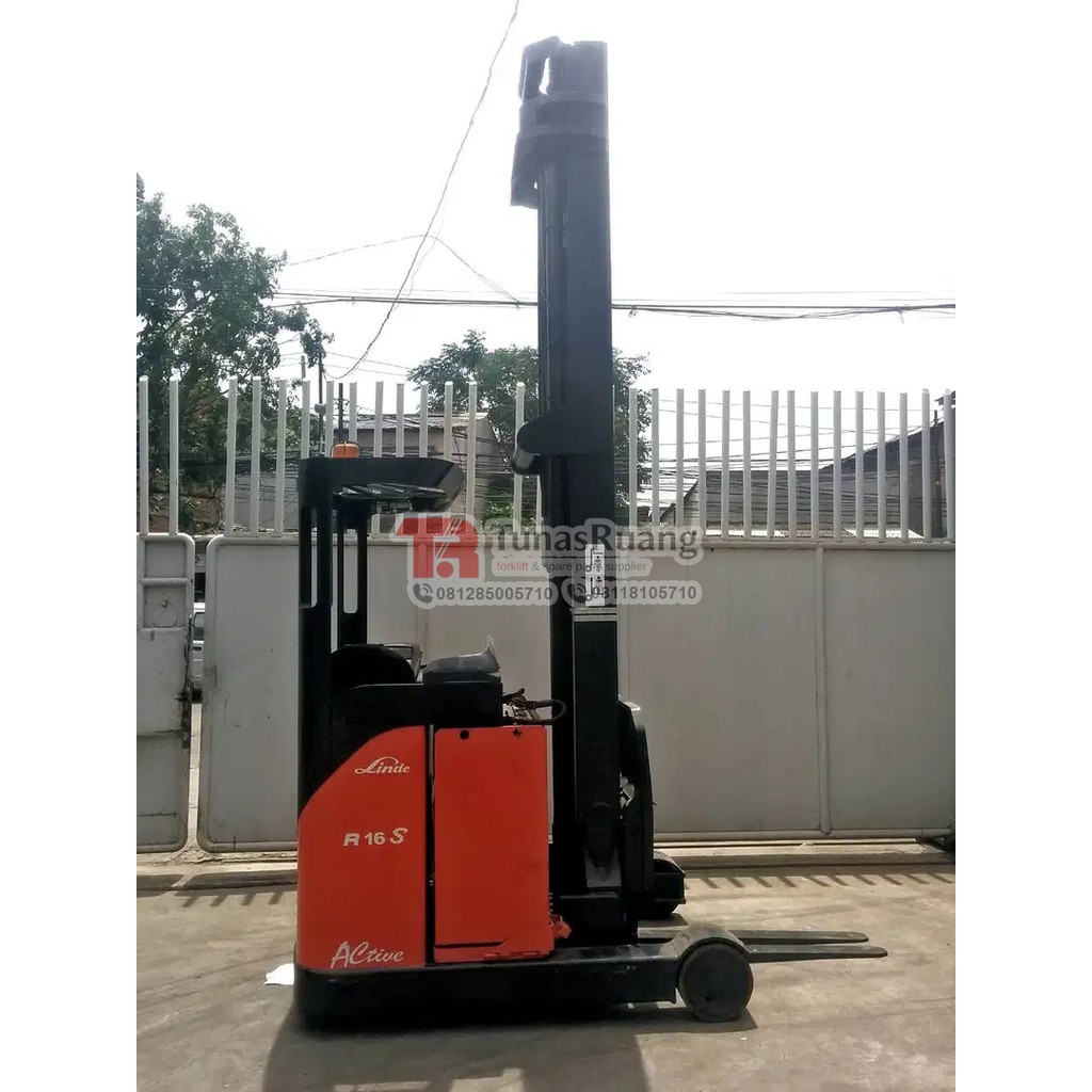 Forklift Linde R16 Mast Tinggi 9.5 Meter Bekas Berkualitas