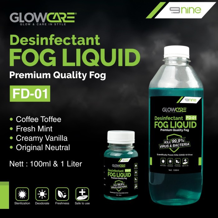 Cairan FOG LIQUID DESINFECTANT Mesin Fogging Mobil Rumah Ruangan 100ml