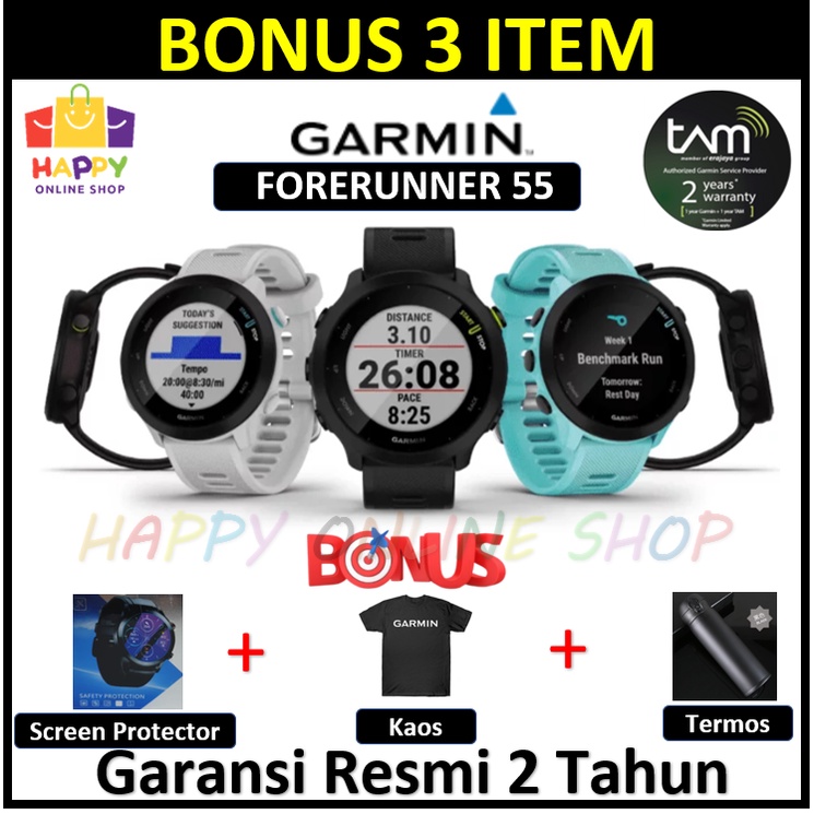 GARMIN Forerunner 55 Smartwatch Garansi Resmi 2 Tahun