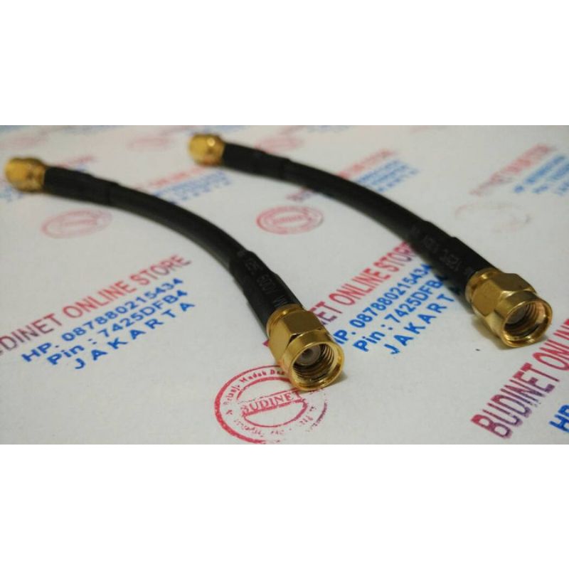 kabel pigtail untuk ubnt sectoral mimo (rpsma male to rpsma male)