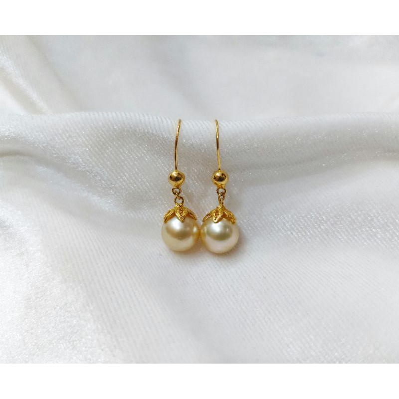 Anting Mutiara Air Laut Asli
