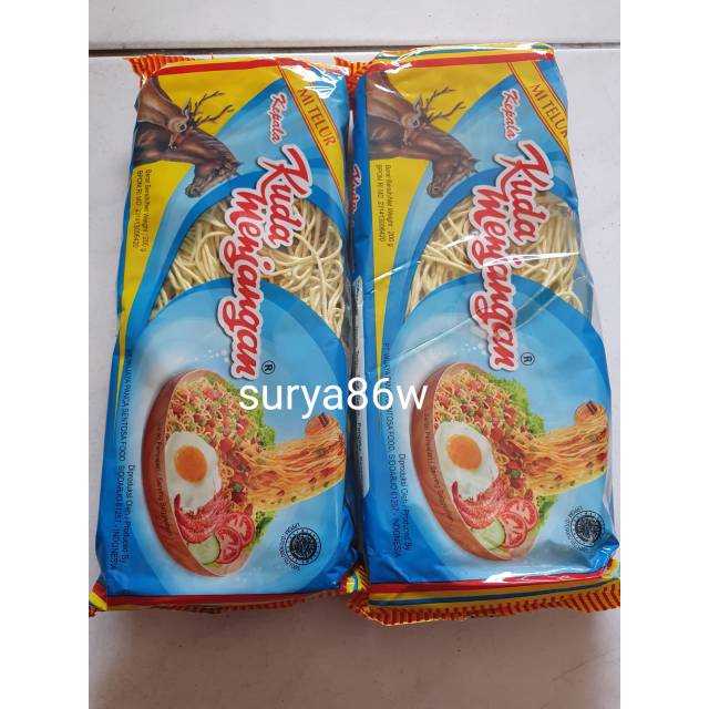 

2 bungkus mie telur KUDA MENJANGAN