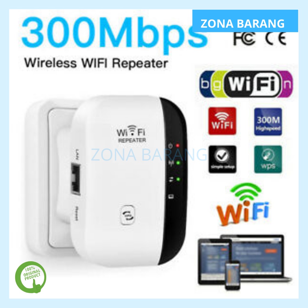 WiFi Repeater Relay Wifi Range Extender Router 300 Mbps Acees Point