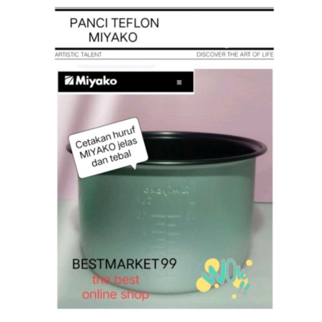 PANCI TEFLON MIYAKO 1,2 LITER ORIGINAL  LOGO MIYAKO GOOD QUALITY FREE PAKING DOBEL KARTON PLUS BUBLE...AMAN