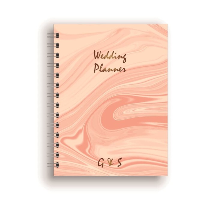 

[RESTOCK] CUSTOM WEDDING PLANNER - MARBLE PINK