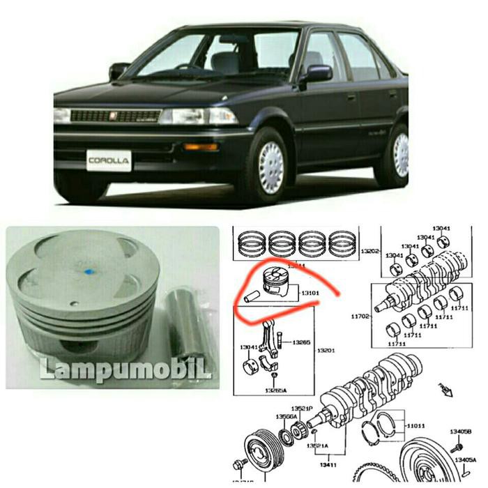 PISTON & PIN / SEHER TOYOTA COROLLA TWINCAM 1988-1992