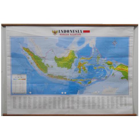 Peta Indonesia (Bingkai) Wawasan Nusantara
