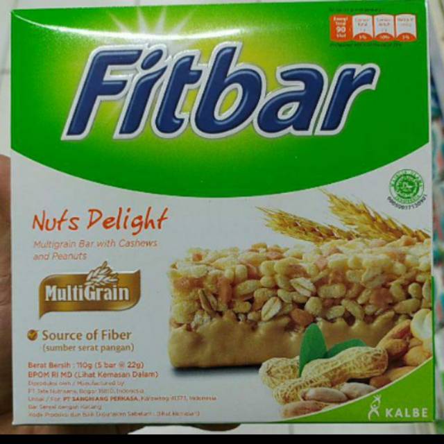 Fitbar Multigrain 2 Box Isi 10 Pcs Snack Cemilan Sehat All Varian