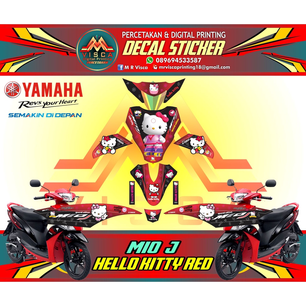 sticker/striping decal mio j fullbody decal sticker mio j fullbody - decal mio j fullbody